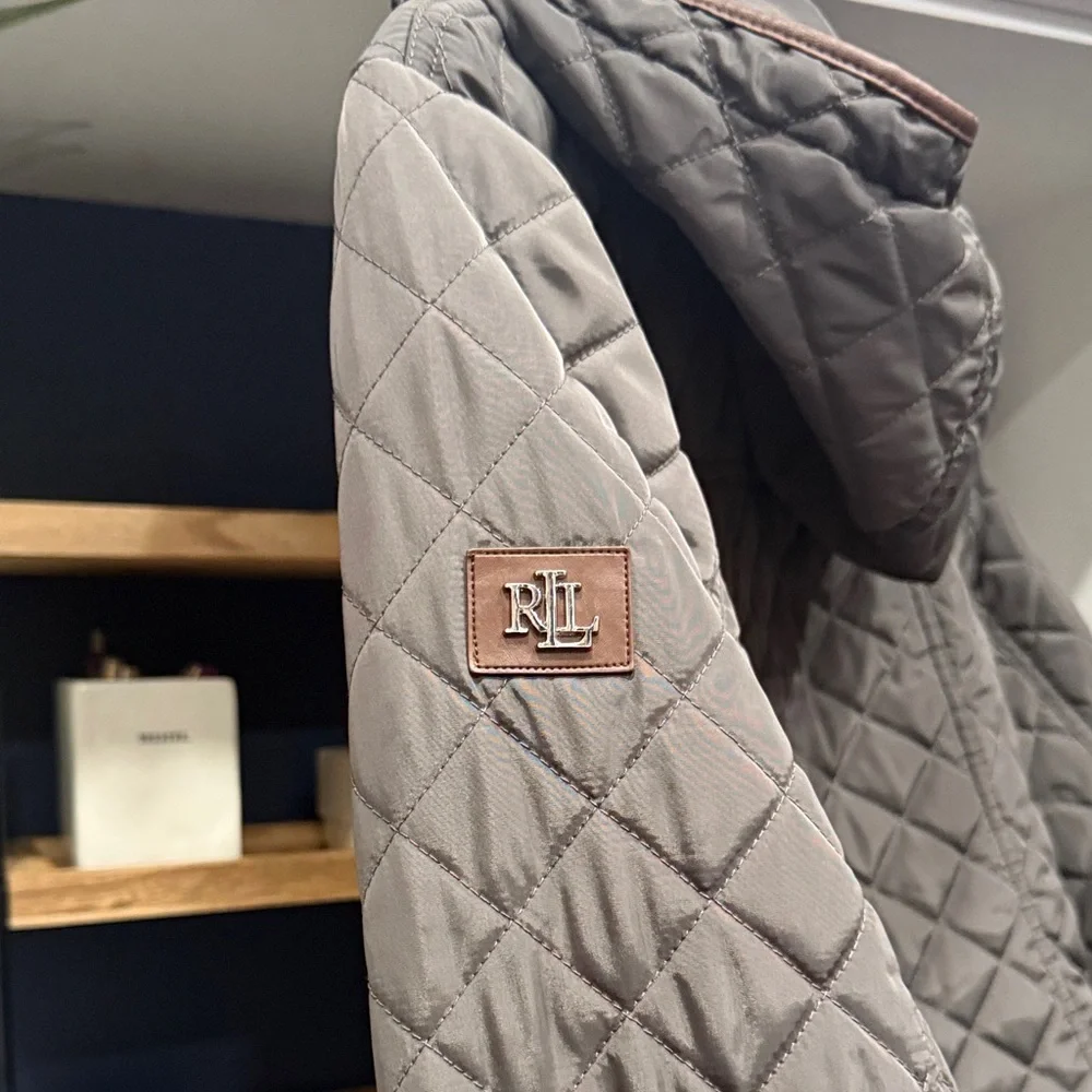 Ralph Lauren Quilted Brown Women's Puffer Coat Good Condition - Picture 9 of 16